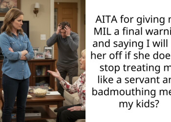 AITA for giving my MIL a final warning and saying I will cut her off if she doesn’t stop treating me like a servant and badmouthing me to my kids?