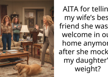AITA for telling my wife’s best friend she wasn’t welcome in our home anymore after she mocked my daughter’s weight?
