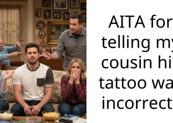 AITA for telling my cousin his tattoo was incorrect?
