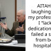 AITAH for laughing when my professor said I “lacked dedication” after I failed a subject from being hospitalized?