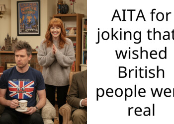 AITA for joking that I wished British people were real