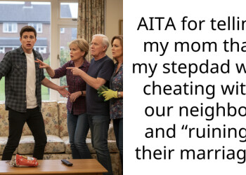 AITA for telling my mom that my stepdad was cheating with our neighbor and “ruining” their marriage?