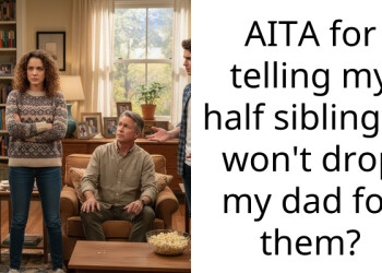 AITA for telling my half siblings I won’t drop my dad for them?