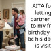 AITA for not letting my partner come to my friends birthday dinner bc his daughter is visiting.