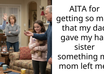 AITA for getting so mad that my dad gave my half sister something my mom left me?