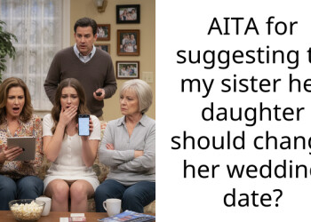 AITA for suggesting to my sister her daughter should change her wedding date?