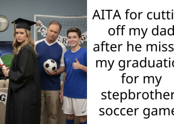AITA for cutting off my dad after he missed my graduation for my stepbrothers soccer game?