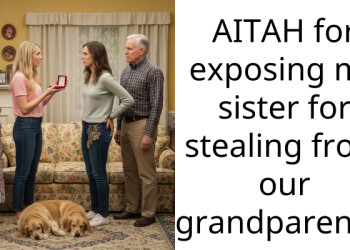 AITAH for exposing my sister for stealing from our grandparents?