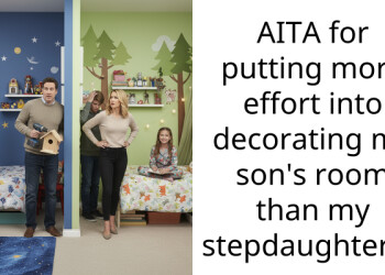 AITA for putting more effort into decorating my son’s room than my stepdaughter’s?