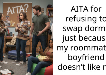 AITA for refusing to swap dorms just because my roommate’s boyfriend doesn’t like me