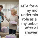 AITA for accusing my mom of undermining my role as a dad to my unborn child after a baby shower gift?