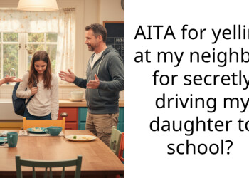 AITA for yelling at my neighbor for secretly driving my daughter to school?