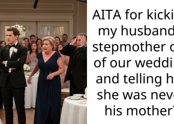 AITA for kicking my husband’s stepmother out of our wedding and telling her she was never his mother?