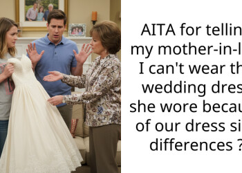AITA for telling my mother-in-law I can’t wear the wedding dress she wore because of our dress size differences ?