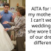 AITA for telling my mother-in-law I can’t wear the wedding dress she wore because of our dress size differences ?
