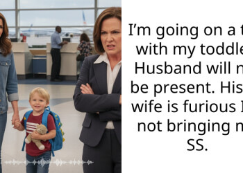 I’m going on a trip with my toddler. Husband will not be present. His ex wife is furious I’m not bringing my SS.