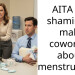 AITA for shaming a male coworker about men******ion?