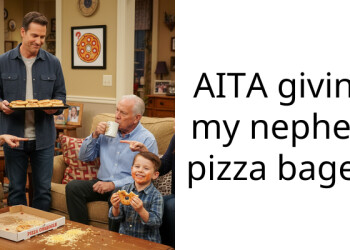 AITA giving my nephew pizza bagels