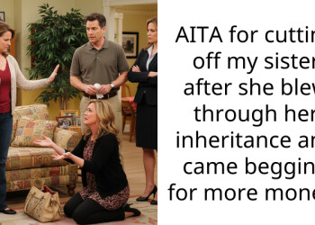 AITA for cutting off my sister after she blew through her inheritance and came begging for more money?