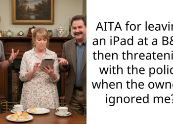 AITA for leaving an iPad at a B&B, then threatening with the police when the owners ignored me?