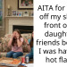 AITA for taking off my shirt in front of my daughter’s friends because I was having a hot flash ?