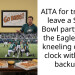 AITA for trying to leave a Super Bowl party when the Eagles were kneeling out the clock with their backups?