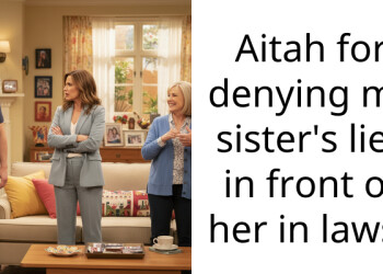Aitah for denying my sister’s lies in front of her in laws?