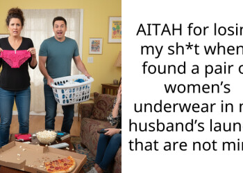 AITAH for losing my sh*t when I found a pair of women’s underwear in my husband’s laundry that are not mine?