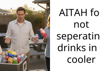 AITAH for not seperating drinks in a cooler