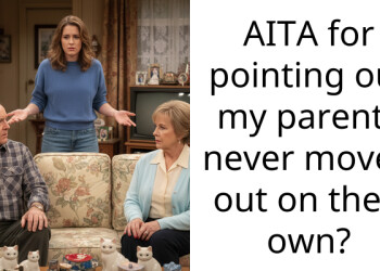 AITA for pointing out my parents never moved out on their own?