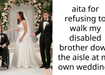 aita for refusing to walk my disabled brother down the aisle at my own wedding?