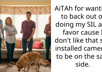 AiTAh for wanting to back out of doing my SIL and favor cause I don’t like that she installed cameras to be on the safe side.