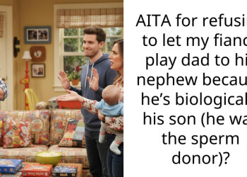 AITA for refusing to let my fiancé play dad to his nephew because he’s biologically his son (he was the s**rm donor)?