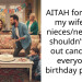 AITAH for telling my wife our nieces/nephews shouldn’t blow out candles at everyone’s birthday parties?