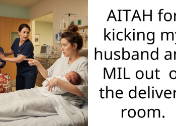 AITAH for kicking my husband and MIL out of the delivery room.