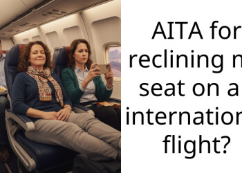 AITA for reclining my seat on an international flight?
