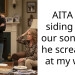 AITA for siding with our son after he screamed at my wife?