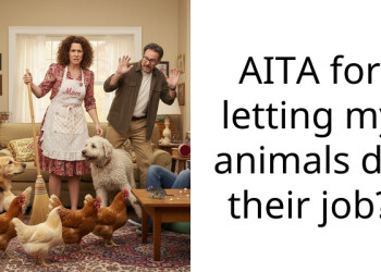 AITA for letting my animals do their job?