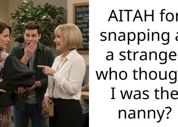 AITAH for snapping at a stranger who thought I was the nanny?