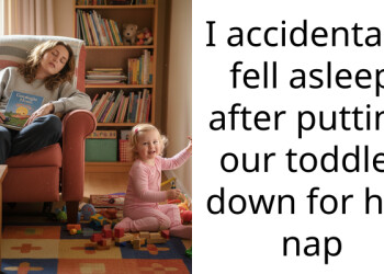 I accidentally fell asleep after putting our toddler down for her nap