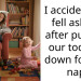 I accidentally fell asleep after putting our toddler down for her nap