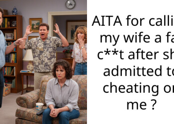 AITA for calling my wife a fat c**t after she admitted to cheating on me ?