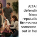 AITA for defending my friend’s reputation as a fitness coach after someone pa*sed out in her cla*s?