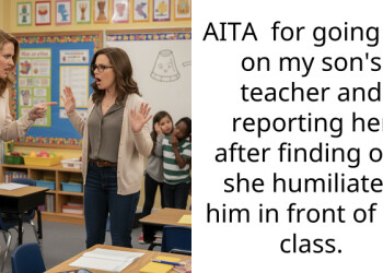AITA for going off on my son’s teacher and reporting her after finding out she humiliated him in front of his cla*s.