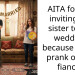 AITA for not inviting my sister to my wedding because of her prank on my fiancé?
