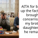 AITA for bringing up the fact people brought up concerns about my brother’s daughter when he remarried?