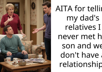 AITA for telling my dad’s relatives I never met his son and we don’t have a relationship?
