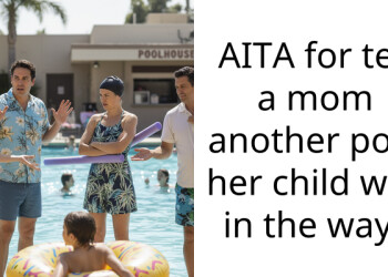 AITA for tell a mom another pool her child was in the way?