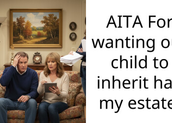 AITA For wanting our child to inherit half my estate.
