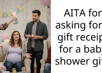 AITA for asking for a gift receipt for a baby shower gift.